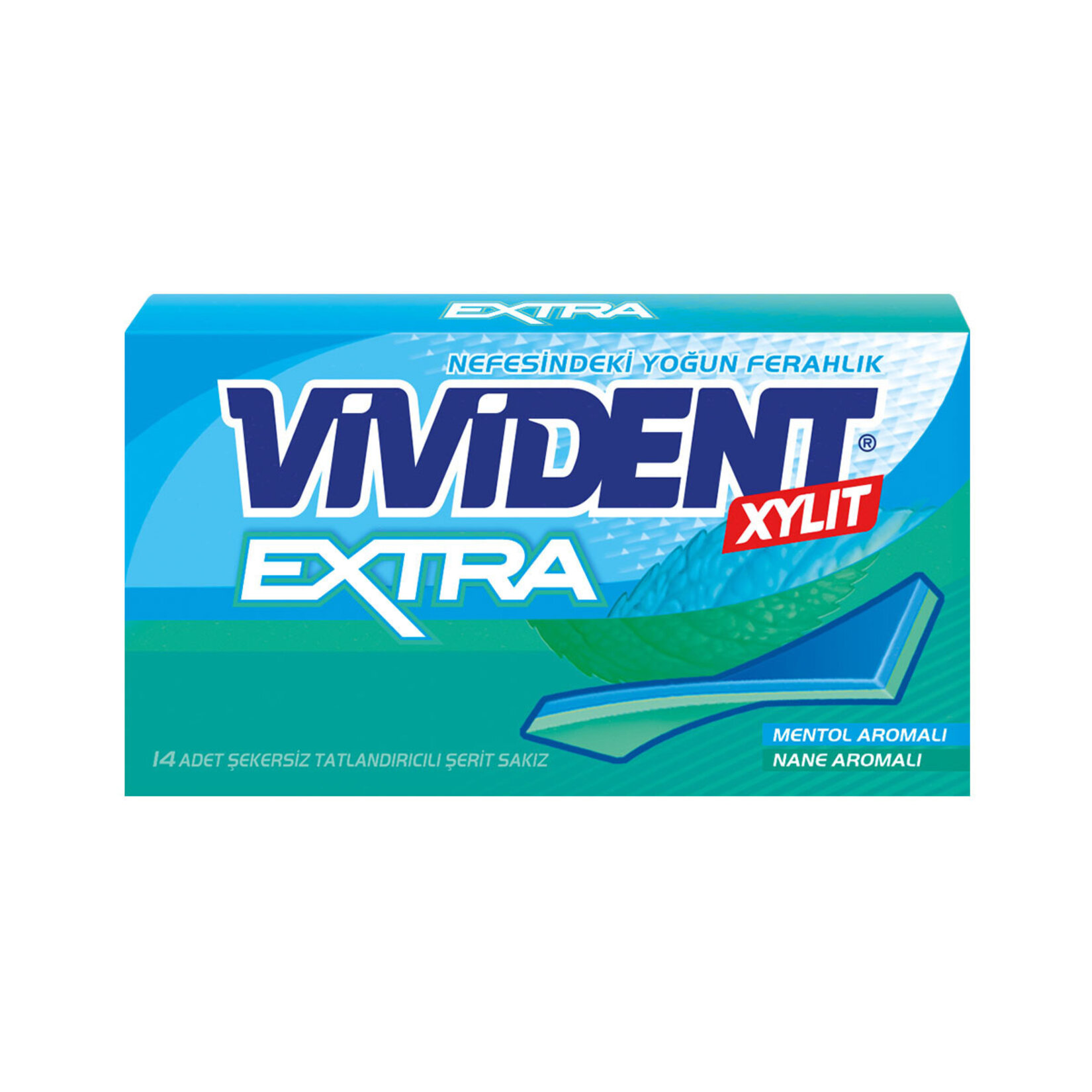 VİVİ EXTRA VIVIDENT EXTRA MENTOL NANE AROMALI CÜZDAN SAKIZ 26 G 18* - Görsel 1