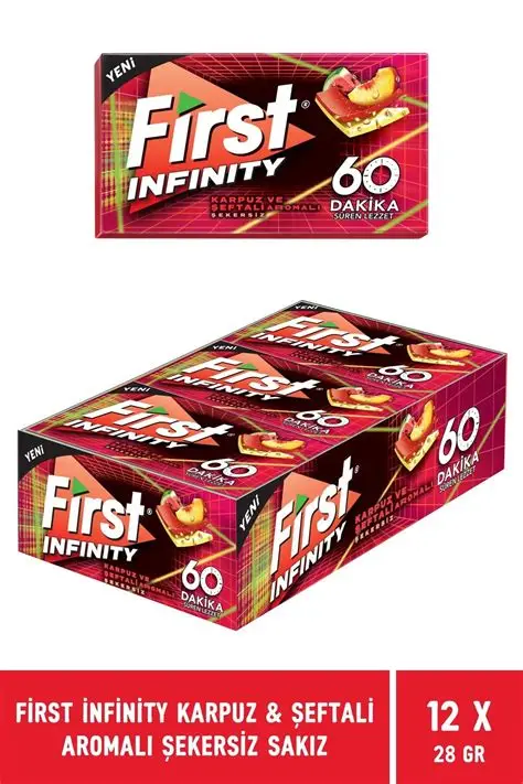 karpuz şeftali FIRST SENSATIONS 60 DK KARPUZ & ŞEFTALİ AROMALI CÜZDAN SAKIZ 27 G 12*12 - Görsel 1